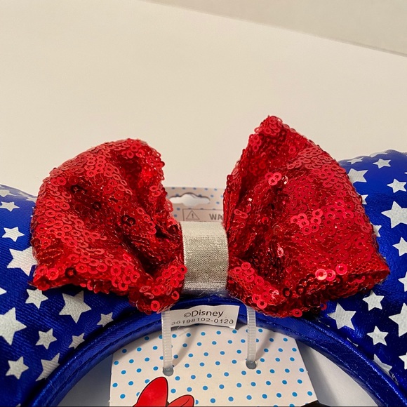 Disney Minnie Mouse Ears Americana Headband - Picture 11 of 11